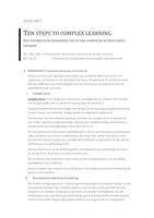 Ten steps to complex learning. Samenvatting