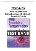 Porth's Essentials of Pathophysiology 5th Edition Test Bank by Tommie L Norris All Chapters &lpar;1-46&rpar; &vert; A&plus; ULTIMATE GUIDE