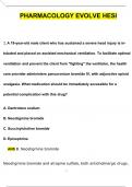  Evolve HES Pharmacology  Questions and Answers &lpar;2024 &sol; 2025&rpar; &lpar;Verified Answers&rpar;