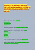 ADJUSTER PRO-INSURANCE ADJUSTER  TEST&period; AVTUAL EXAM GRADED A&plus;&period; VERIFIED  SOLUTIONS&period; 2024&sol;2025 LATEST UPDATE&period;  LATEST&excl;&excl; 