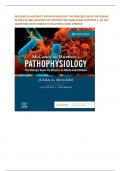 MCCANCE & HUETHER&rsquo;S PATHOPHYSIOLOGY&colon; THE BIOLOGIC BASIS FOR DISEASE IN ADULTS AND CHILDREN 9TH EDITION TEST BANK GUIDE CHAPTERS 1- 50 &vert;ALL QUESTIONS WITH COMPLETE SOLUTIONS&vert;100&percnt; VERIFIED