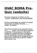 HVAC BOMA Pre-Quiz &lpar;website&rpar;