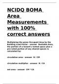 NCIDQ BOMA Area Measurements with 100- correct answers&period;