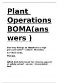 Plant Operations BOMA&lpar;answers &rpar;
