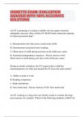 VIGNETTE EXAM&colon; EVALUATION 2024&sol;2025 WITH 100&percnt; ACCURATE SOLUTIONS