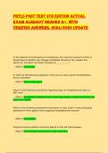 PHTLS POST TEST 9TH EDITION ACTUAL  EXAM ALREADY GRADED A&plus;&period; WITH  VERIFIED ANSWERS&comma; 2024&sol;2025 UPDATE 