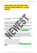 PHTLS PRE-TEST AND POST-TEST  ACTUAL EXAM GRADED A&plus;&period; LATEST  UPDATE