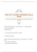WGU C211 GLOBAL BUSINESS &lpar;Chp&period;2&rpar; EXAM WITH GUARANTEED ACCURATE ANSWERS