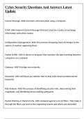 Cyber Security Questions And Answers Latest Update