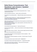 Delta Ramp Comprehension Test Questions and answers &vert; Updated 2024&sol;25 RATED A&plus;