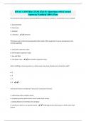 HVAC CONTRACTOR EXAM -Questions with Correct Answers&sol; Verified&sol; 100&percnt; Pass