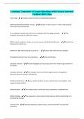 Louisiana Contractor's License-Questions with Correct Answers&sol; Verified&sol; 100&percnt; Pass