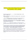 NASCLA PSI EXAM PRACTICE Questions And Answers 100&percnt; Verified&period;