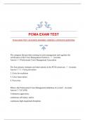 PCMA EXAM TEST &vert;ACCURATE ANSWERS &vert;VERIFIED &vert;COMPLETE QUESTIONS