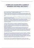 COMPLETE EXAM WITH CORRECT ANSWER D220 WGU SECTION 2