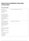 NGN ATI CNA COMPETENCY EXAM 2024 ACTUAL EXAM 80 QUESTIONS AND CORRECT DETAILED ANSWERS &lpar;VERIFIED ANSWERS&rpar; &vert;ALREADY GRADED A&plus;