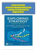 Solution Manual - Exploring Strategy Text And Cases 12th Edition by Whittington&comma; All 16 Chapters Complete & Case Teaching Notes