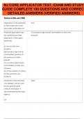 NJ CORE APPLICATOR TEST&comma; EXAM AND STUDY GUIDE COMPLETE 190 QUESTIONS AND CORRECT DETAILED ANSWERS &lpar;VERIFIED ANSWERS&rpar; 
