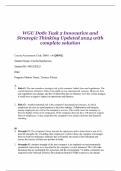 WGU D081 Task 2 Innovative and Strategic Thinking Updated 2024 with complete solution