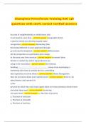 Champions Powerhouse Training SAE 146 questions with 100&percnt; correct verified answers