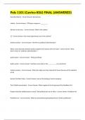 Pols 1101 &lpar;Carrico KSU&rpar; FINAL &lpar;ANSWERED&rpar;