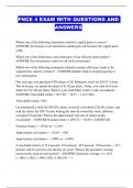 FNCE 4 EXAM WITH QUESTIONS AND ANSWERS