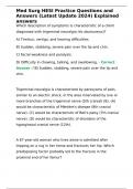 Med Surg HESI Practice Questions and Answers &lpar;Latest Update 2024&rpar; Explained answers