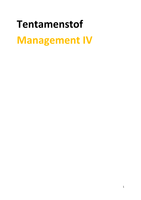 Tentamenstof management IV H3