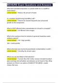 REHS&sol;RS Exam Questions and Answers 