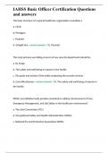 IAHSS Basic Officer Certification Questions and answers 