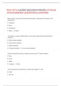 WGU D276 &lpar;LATEST 2024&sol;2025 UPDATE&rpar; CT EXAM  &vert;STANDARDISED QUESTIONS & ANSWERS 