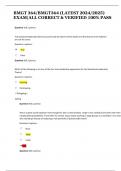 BMGT 364&sol;BMGT364 &lpar;LATEST 2024&sol;2025&rpar;  EXAM&vert;ALL CORRECT & VERIFIED 100&percnt; PASS