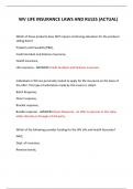  WV LIFE INSURANCE LAWS AND RULES &lpar;ACTUAL&rpar; 2024 QUESTIONS AND ANSWERS 