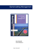 Samenvatting Management