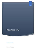 Samenvatting Business Law (60% tentamen HVA Bedrijfseconomie) 