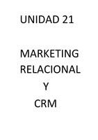 Marketing relacional y CRM