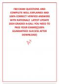 F80 EXAM QUESTIONS AND COMPLETE WELL EXPLAINED AND 100&percnt; CORRECT VERIFIED ANSWERS WITH RATIONALE  LATEST UPDATE 2024 GRADED A&plus;&lbrack;ALL YOU NEED TO PASS YOUR EXAMS&rsqb;&lbrack;100&percnt; GUARANTEED SUCCESS AFTER DOWNLOAD&rsqb;