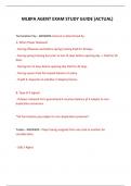  MLBPA AGENT EXAM STUDY GUIDE &lpar;ACTUAL&rpar; 2024 QUESTIONS AND ANSWERS 