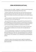  CRNA INTERVIEW &lpar;ACTUAL&rpar; 2024 QUESTIONS AND ANSWERS 