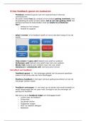 samenvatting peoplemanagement hoofdstuk 8&colon; hoe feedback geven en evalueren