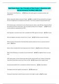 Real Estate BUNDLED EXAMS-Questions with Correct Answers&sol; Verified&sol; 100&percnt; Pass