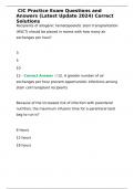  CIC Practice Exam Questions and Answers &lpar;Latest Update 2024&rpar; Correct Solutions CIC Practice Exam Questions and Answers &lpar;Latest Update 2024&rpar; Correct Solutions