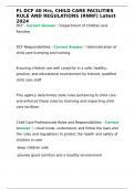 FL DCF 40 Hrs&comma; CHILD CARE FACILITIES RULE AND REGULATIONS &lpar;RNRF&rpar; Latest 2024