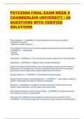 PSYC290N FINAL EXAM WEEK 8 CHAMBERLAIN UNIVERSITY &vert; 68 QUESTIONS WITH VERIFIED SOLUTIONS