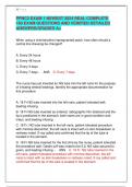PPNC2 EXAM 1 NEWEST 2024 REAL COMPLETE 160 EXAM QUESTIONS AND VERIFIED DETAILED ANSWERS&sol;GRADED A&plus;
