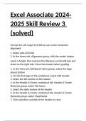Excel Associate 2024-2025 Skill Review 3 &lpar;solved&rpar;&period;