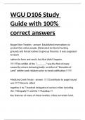 WGU D106 EXAMS COMPILATION BUNDLE 