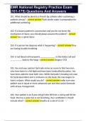 EMR National Registry Practice Exam &lpar;101-175&rpar; Questions And Answers 