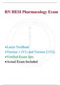 RN HESI Pharmacology Exam Latest TestBank 2025 Version 1 &lpar;V1&rpar; and Version 2 &lpar;V2&rpar; Verified Exam Sets Actual Exam Included