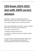 CEN Exam 2024-2025 test with 100- correct answers&period;
